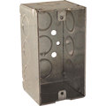Raco Electrical Box, 16.5 cu in, Wall Box, 1 Gang, Steel, Rectangular 8670